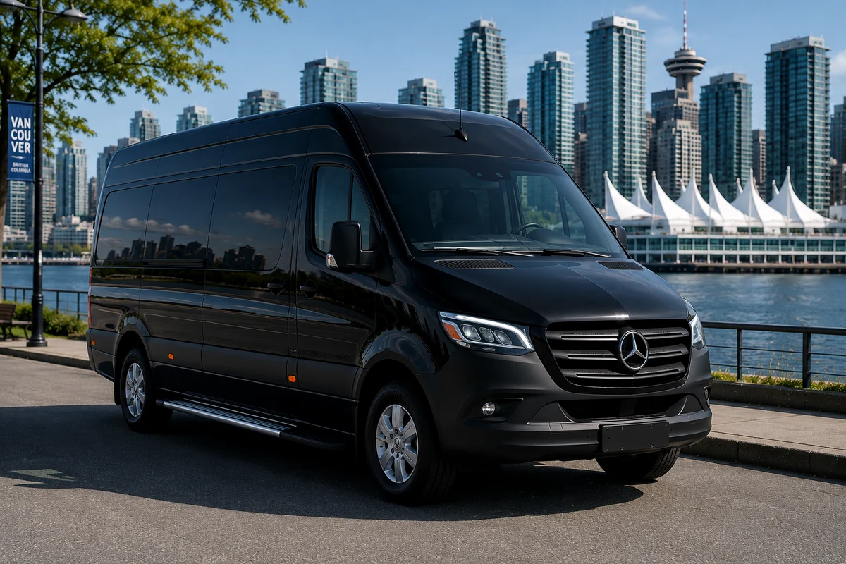 Mercedes-Benz Sprinter van in the New Westminster limo fleet
